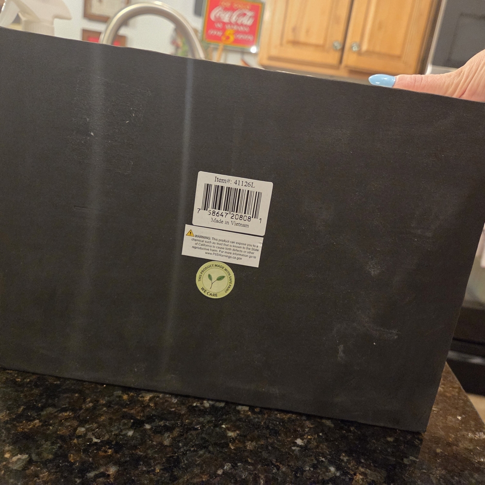 Cream Patterned Decorative Storage Box by - Picture 6 of 6